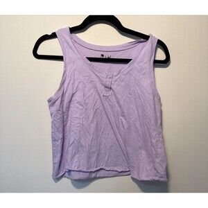 Girls Stitch Fix R+R Purple Henley Tank Top - XL 16/18